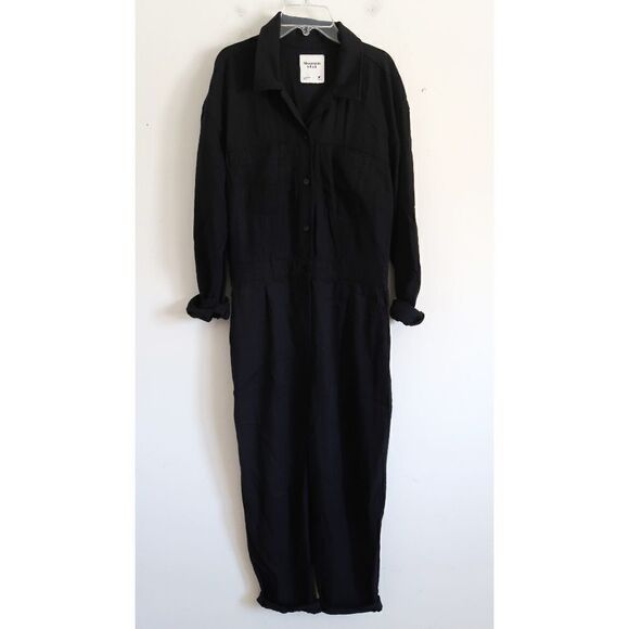 Abercrombie & Fitch Pants - Abercrombie & Fitch Black Coverall - Size Medium Tall